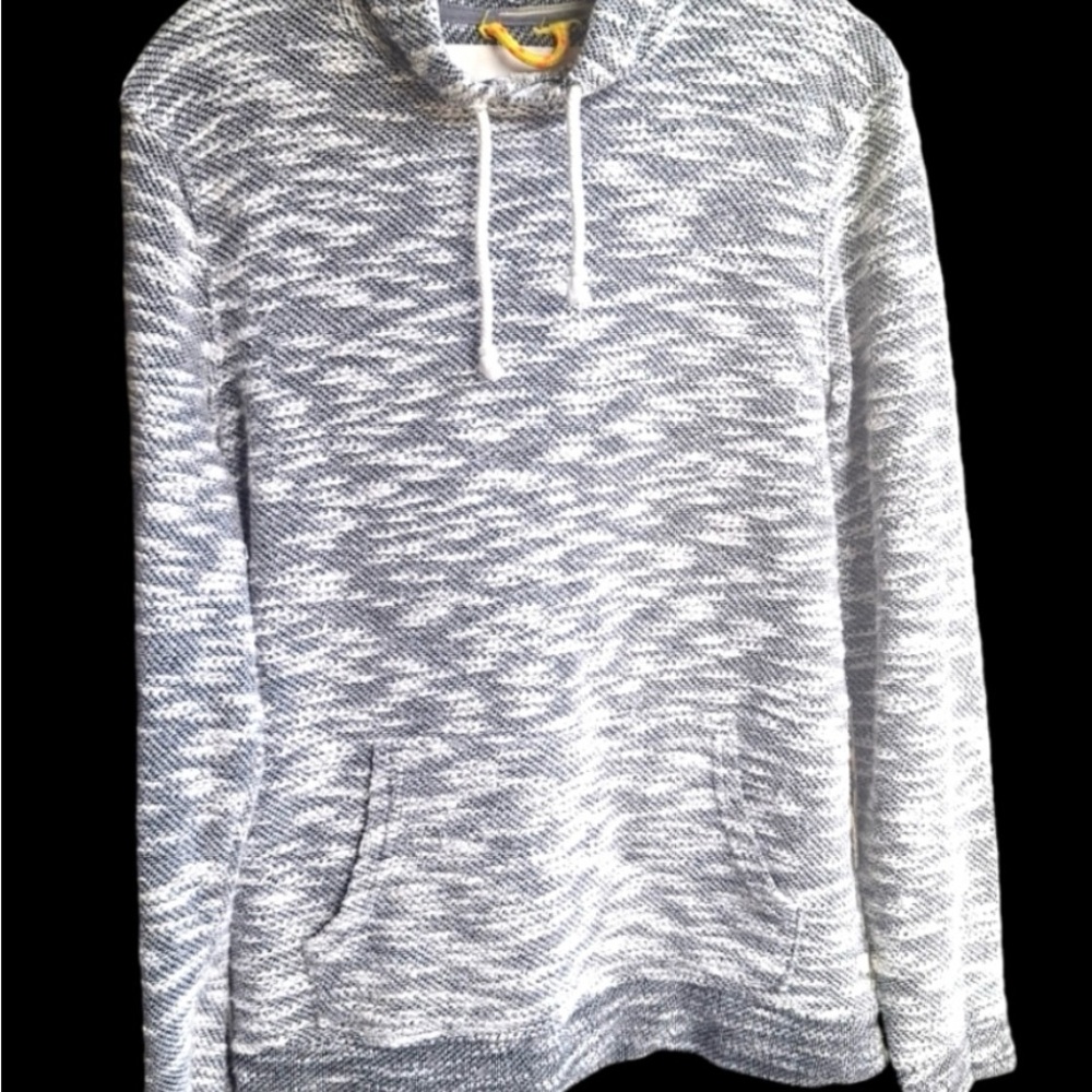 Koto Stylish Gray and White Anthropologie Hoodie
